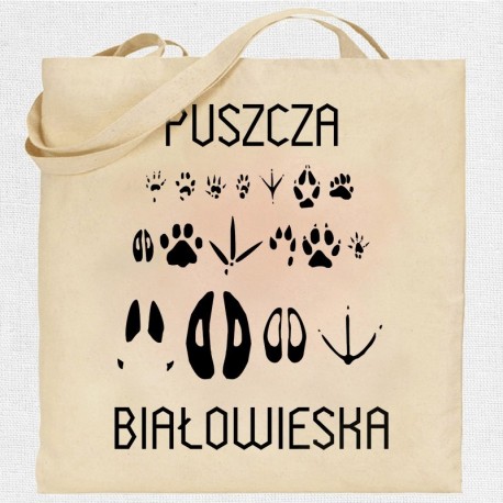 torba Puszcza Białowieska ślady zwierząt